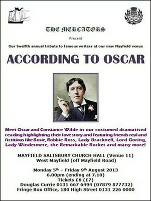 Flyer for "According to Oscar"