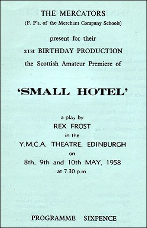 Programme cover for "Small Hotel"
