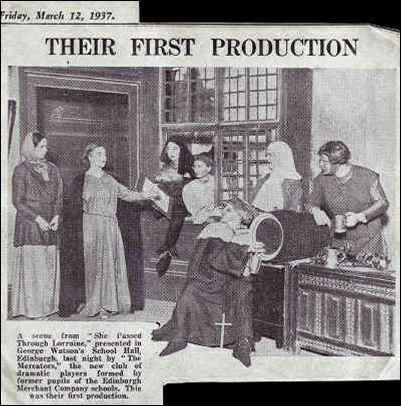 Newspaper article about "She Passed Through Lorraine"